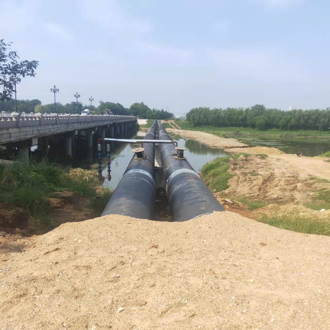 幸福路街道输油管道清洗